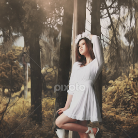 After the rain by Bli Cahaya - People Portraits of Women