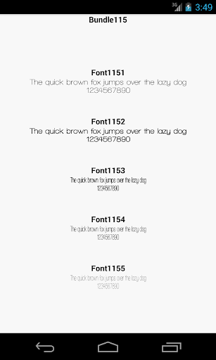 Fonts for FlipFont 115