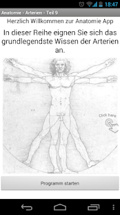 Screenshot dell'applicazione Android Anatomy - Arteries