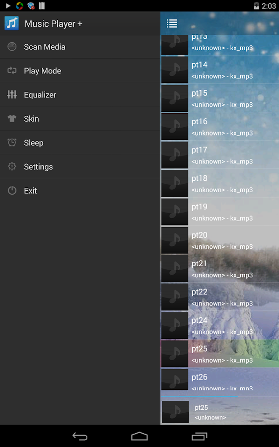 Music Player + - screenshot