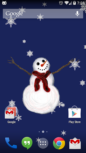 Smiling Snowman Wallpaper Free