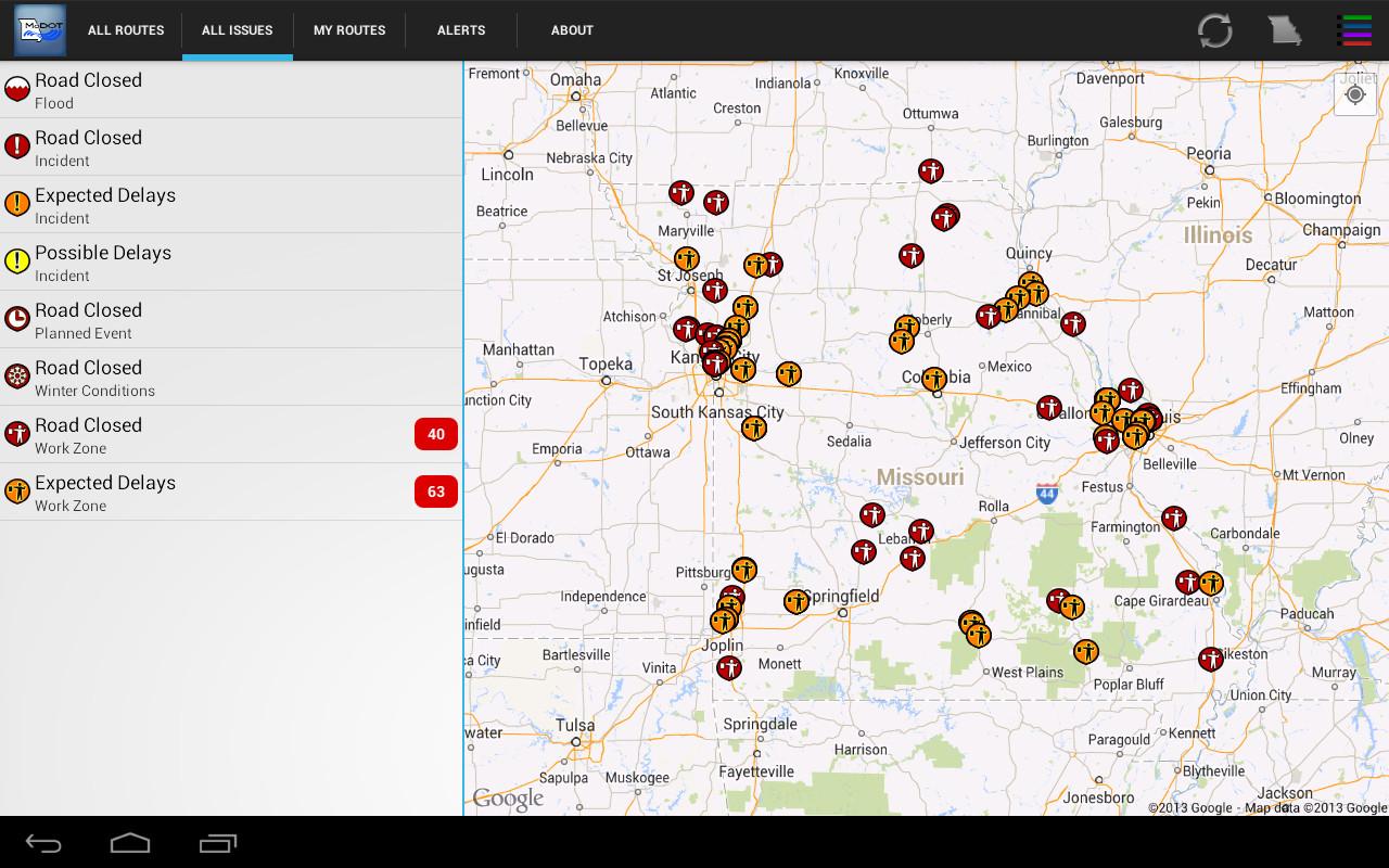 MoDOT Traveler Information Android Apps on Google Play