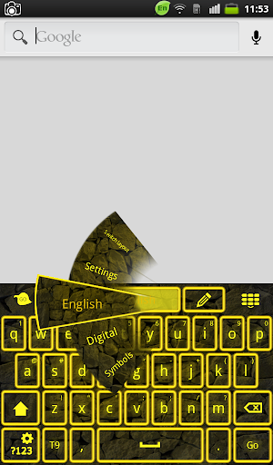 【免費個人化App】Yellow Neon Keyboard-APP點子