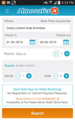 Almosafer Hotel Bookings