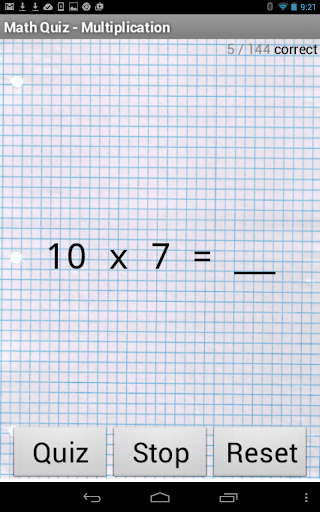 Multiplication - Math Quiz