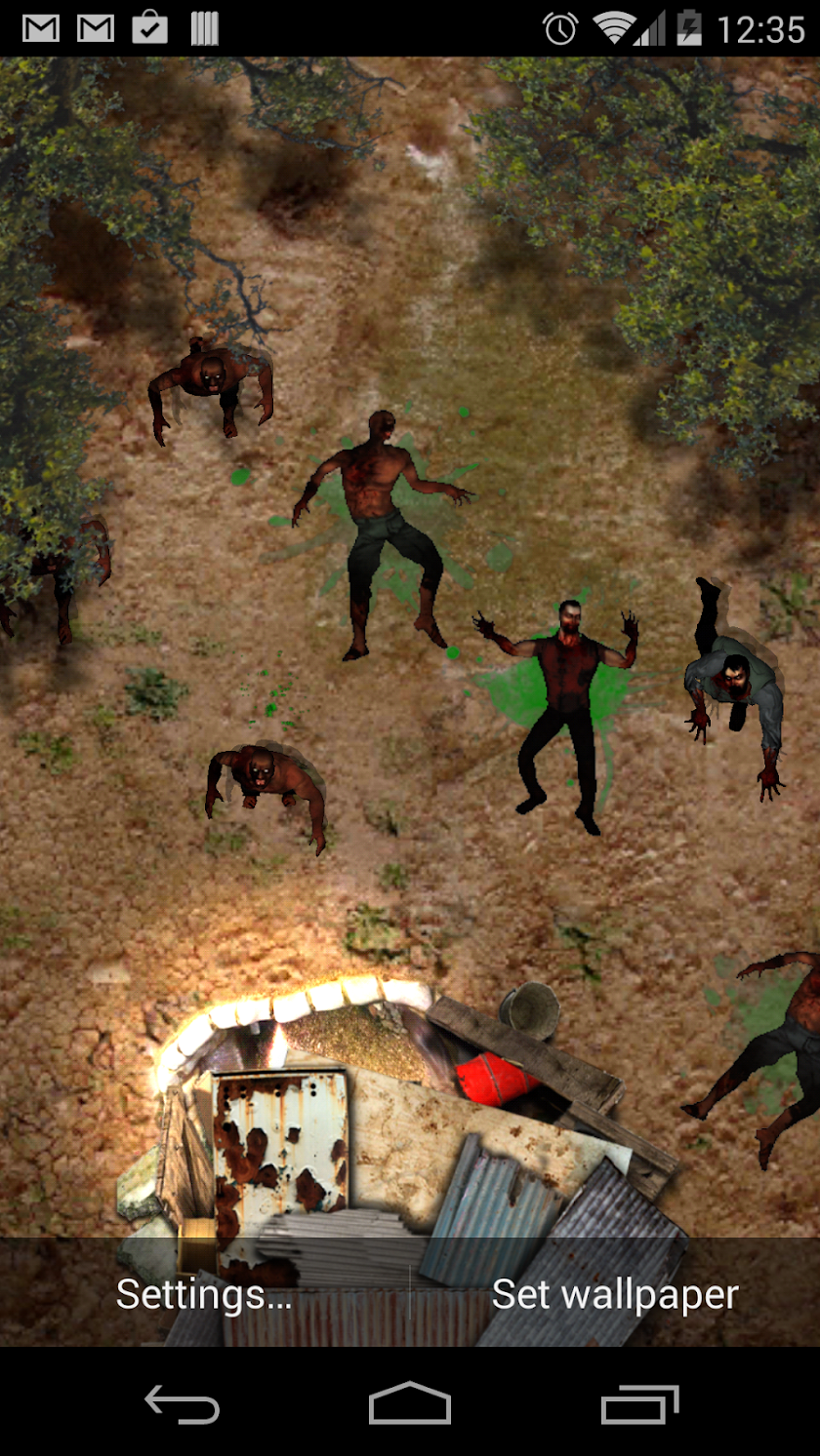 Zombie Horde Live Wallpaper Screen 1