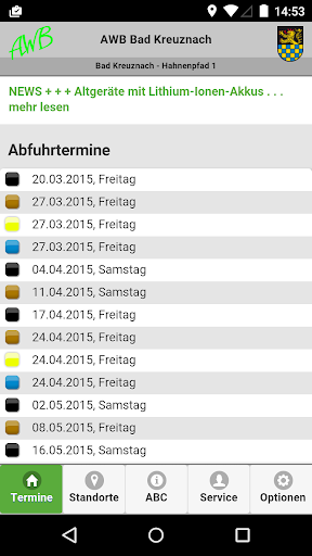 AWB Müll App Bad Kreuznach