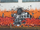 Graffiti-Wall Dachau - Rasta DJ