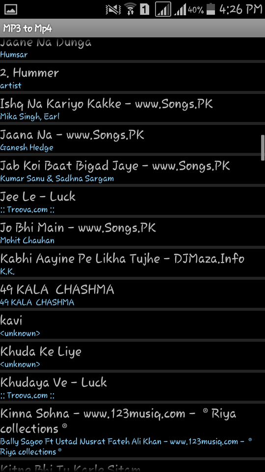 MP3Tube Screen 2