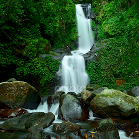 sekar langit waterfall by Fajar Njobonjero - Landscapes Waterscapes