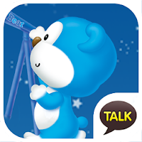 Tema De Blue Bear Kakao Talk APK Icono