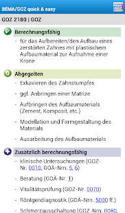 BEMA und GOZ quick & easy Screenshots 3