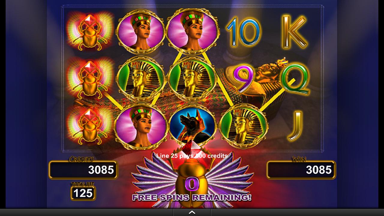 Android application Kings Tomb Video Slot Machine screenshort