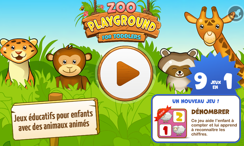 Android application Zoo Playground: Kids game set screenshort