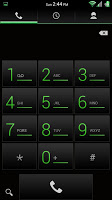 Black 'n Green CM11/AOKP Theme APK スクリーンショット画像 #5