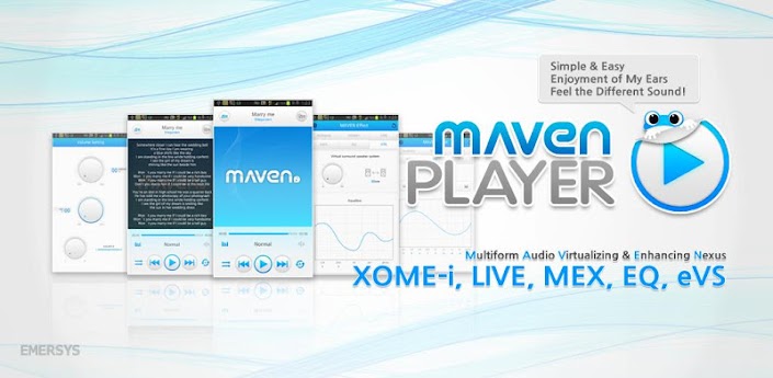 تطبيق الأندرويد المتصدر في تشغيل الفيديو MAVEN Music Player  3D Lyrics  v1.2.19