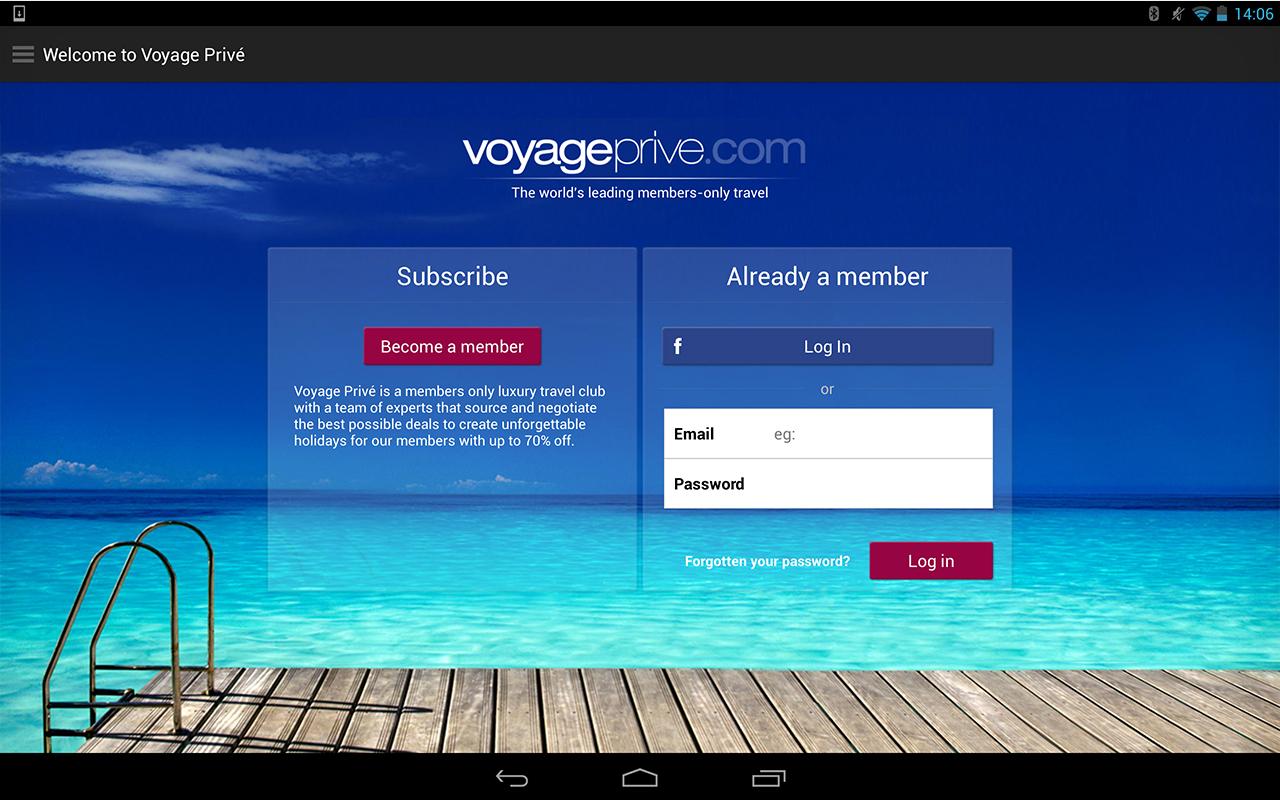 voyage prive.co.uk sign in
