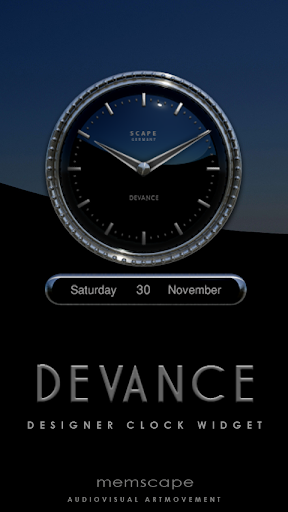 DEVANCE Designer Clock Widget