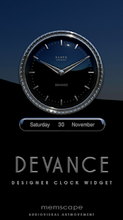 Lastest DEVANCE Designer Clock Widget APK for Android