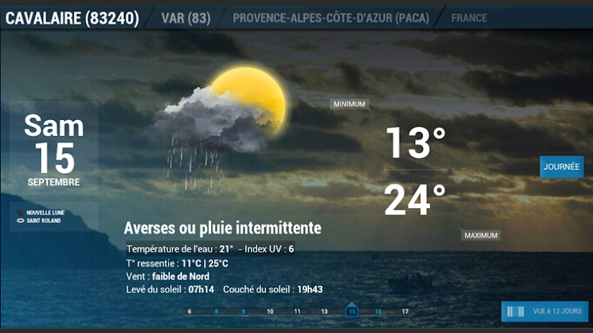 La chaine météo pour tablette Screen 3