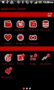 Free Download GO SMS Black & Red APK for PC