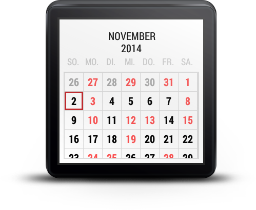 Calendar For Android Wear