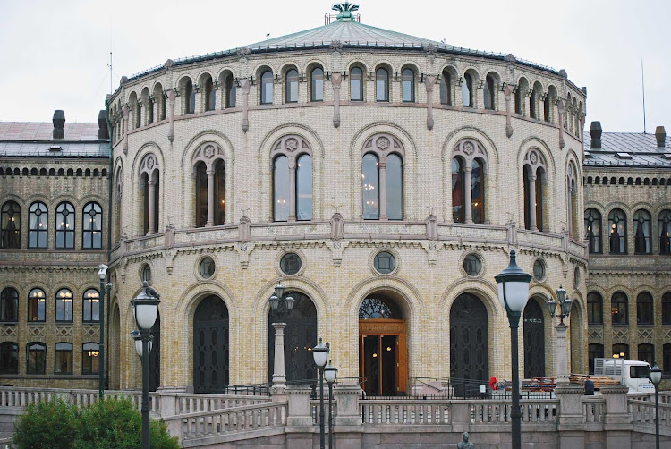 The Parliament in Oslo, Norway.