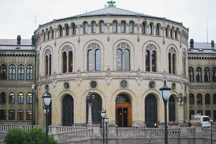 The Parliament in Oslo, Norway.