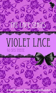 Violet Purple Lace Theme SMS