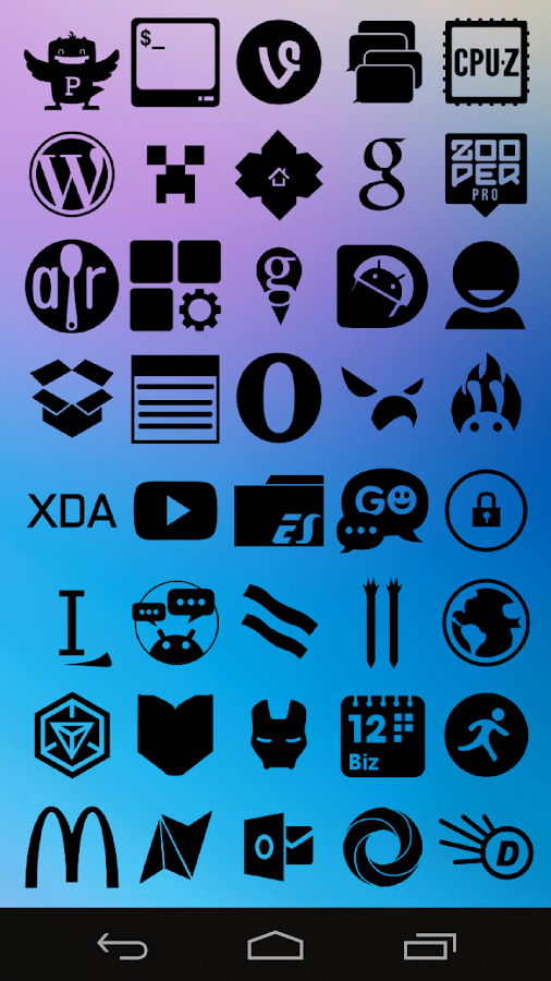  Stamped Black Icons- screenshot 