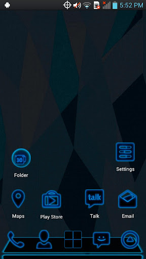 Next Launcher - Blue Theme