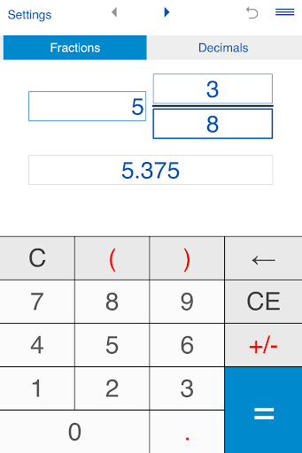 Fraction converter