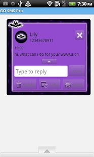 How to install GO SMS THEME/CuteBats4U patch 1.1 apk for bluestacks