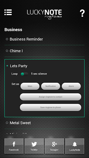 Ringtones LuckyNote 2014