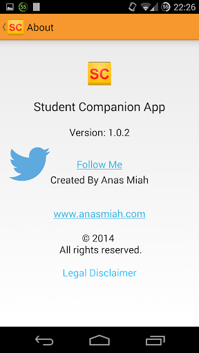 Student Companion App SCA
