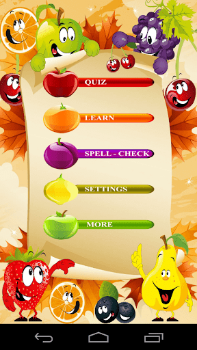 Learn Fruits for Kids Toddlers