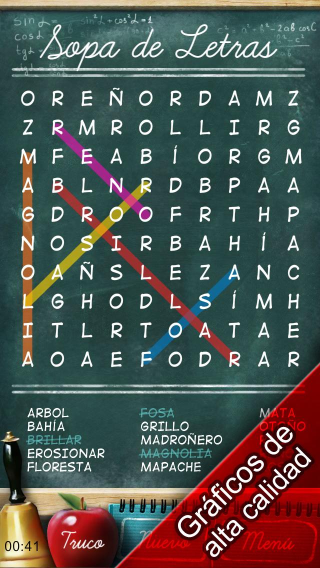 Android application Free Word Search Puzzles screenshort