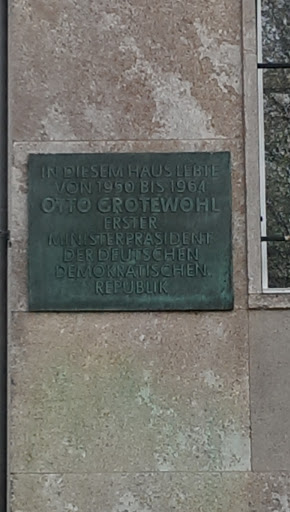 Hier wohnte Otto Grotewohl