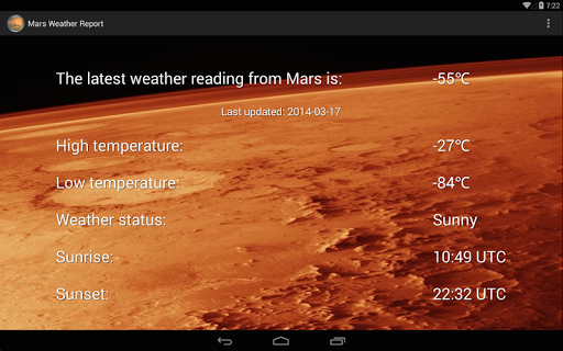 【免費天氣App】Mars Weather Report-APP點子