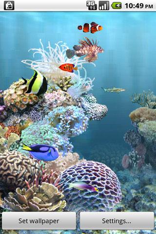 Android application aniPet Aquarium Live Wallpaper screenshort