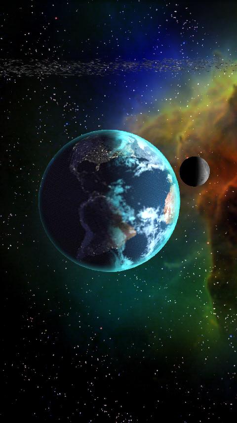 Android application Celestial Bodies LiveWallpaper screenshort