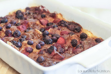 Overnight Mixed Berry French Toast Casserole