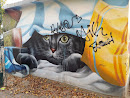 Cat Art Mural
