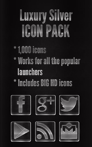Luxury Silver - Icon Pack