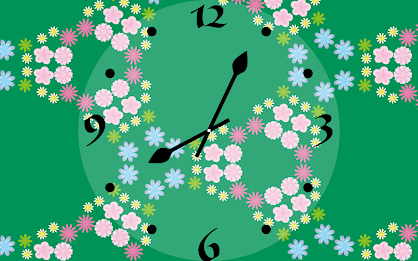 KaleidoscopeClock Flower Free poster 13
