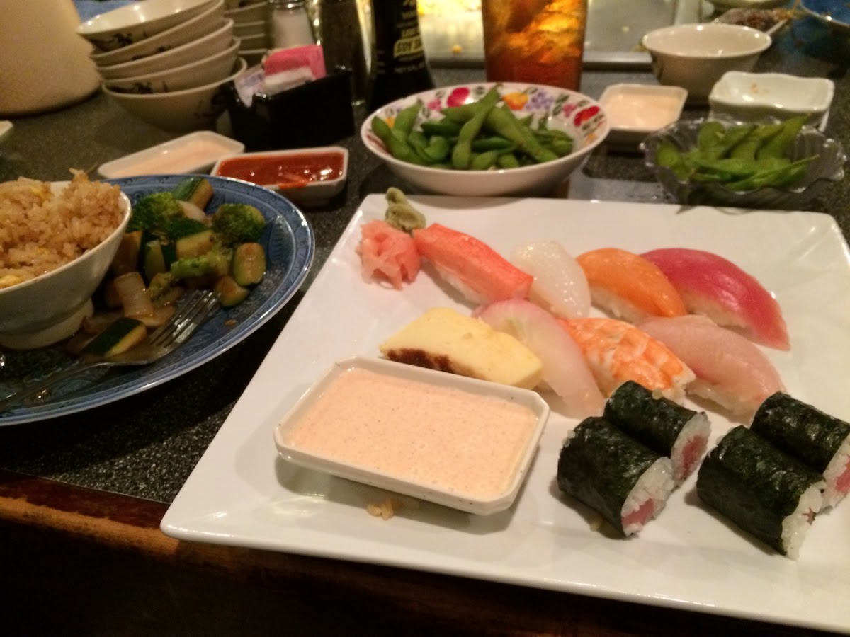 Gluten-Free Sushi at Nakato Japanese Steakhouse