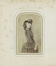 Fotoreproductie van (vermoedelijk) een schilderij van Sissi, keizerin van Oostenrijk