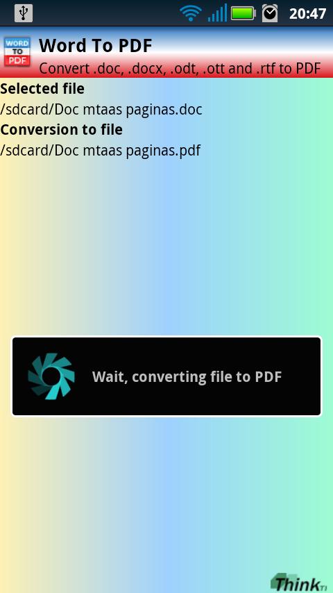 Word To PDF (No Advertising) Screen 3