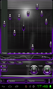 How to get Poweramp skin Purple Glow lastet apk for android
