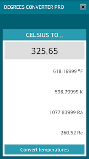 Degrees Converter PRO Screenshots 2 Degrees Converter PRO Screenshots 2
